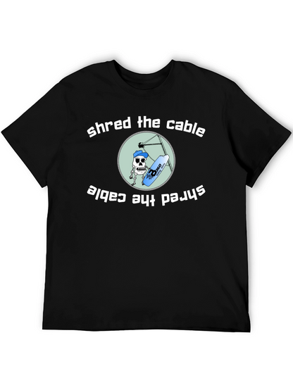 Shred the Cable T-Shirt - Wakeboarding Graphic Tee