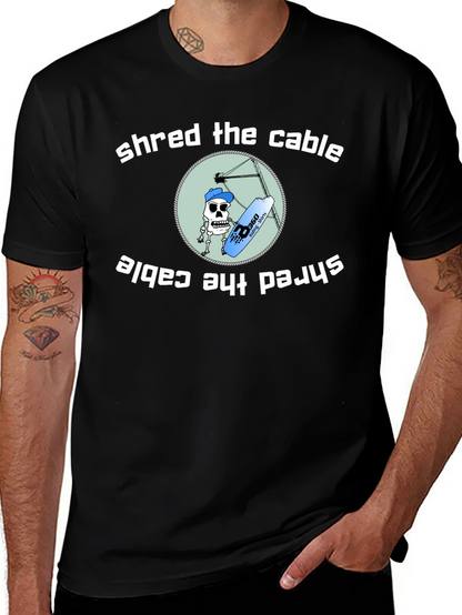 Shred the Cable T-Shirt - Wakeboarding Graphic Tee