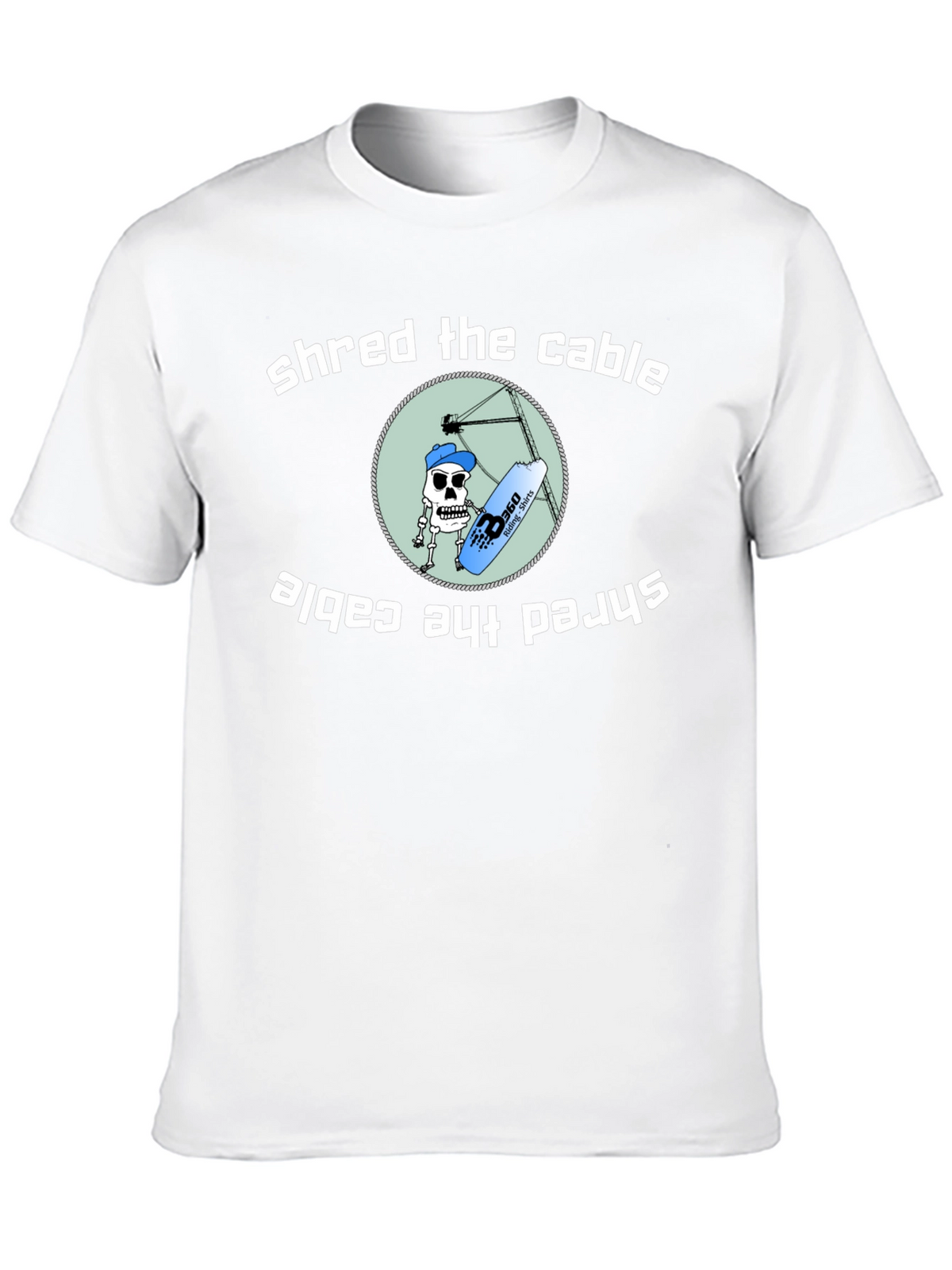 Shred the Cable T-Shirt - Wakeboarding Graphic Tee