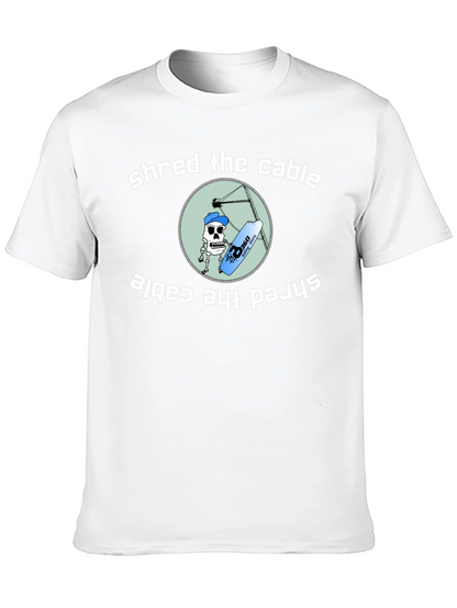 Shred the Cable T-Shirt - Wakeboarding Graphic Tee