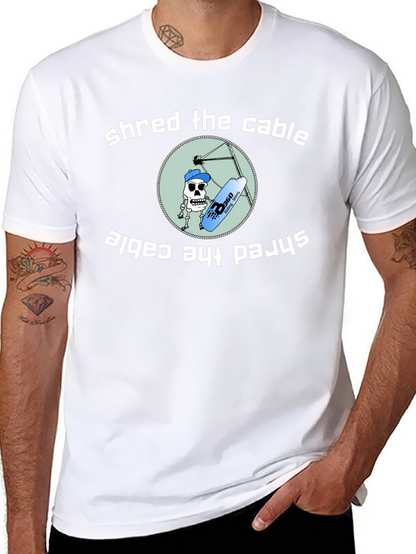 Shred the Cable T-Shirt - Wakeboarding Graphic Tee
