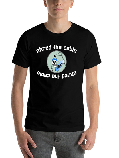 Shred the Cable T-Shirt - Wakeboarding Graphic Tee