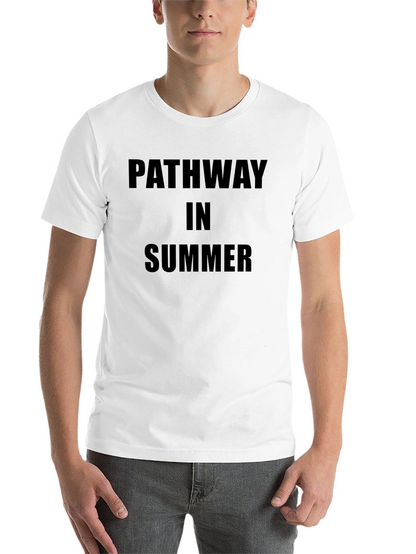 Pathway In Summer Black T-Shirt