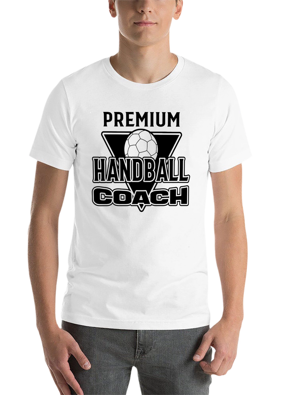 Premium Handball Coach Graphic T-Shirt