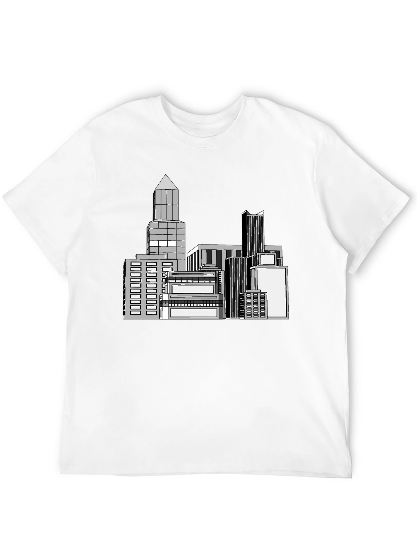 Cityscape Graphic Black T-Shirt