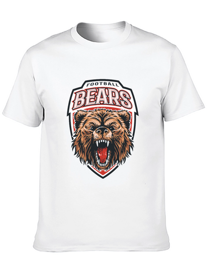 Football Bears Graphic Tee - Black