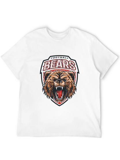Football Bears Graphic Tee - Black