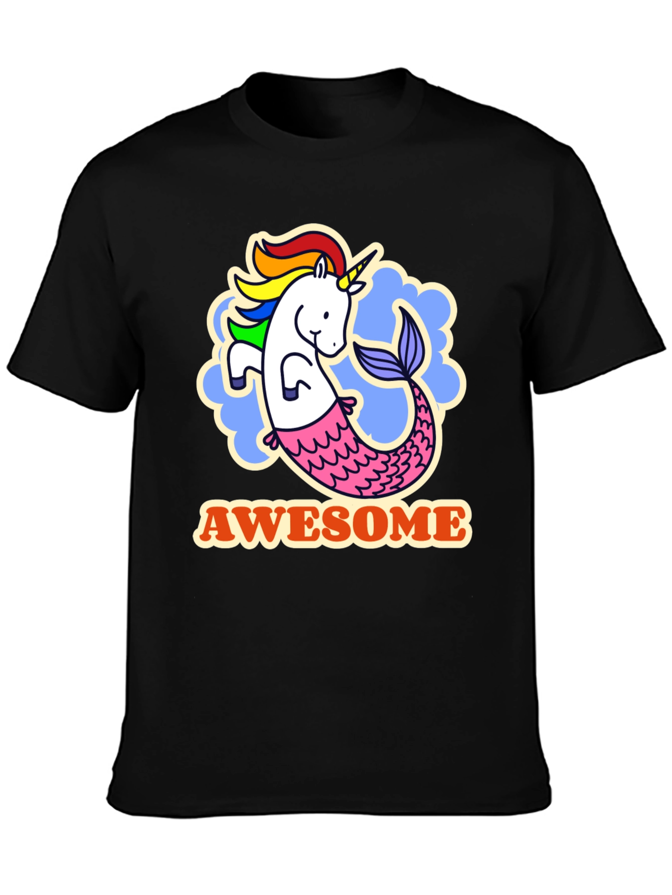 Awesome Unicorn Mermaid Graphic Tee