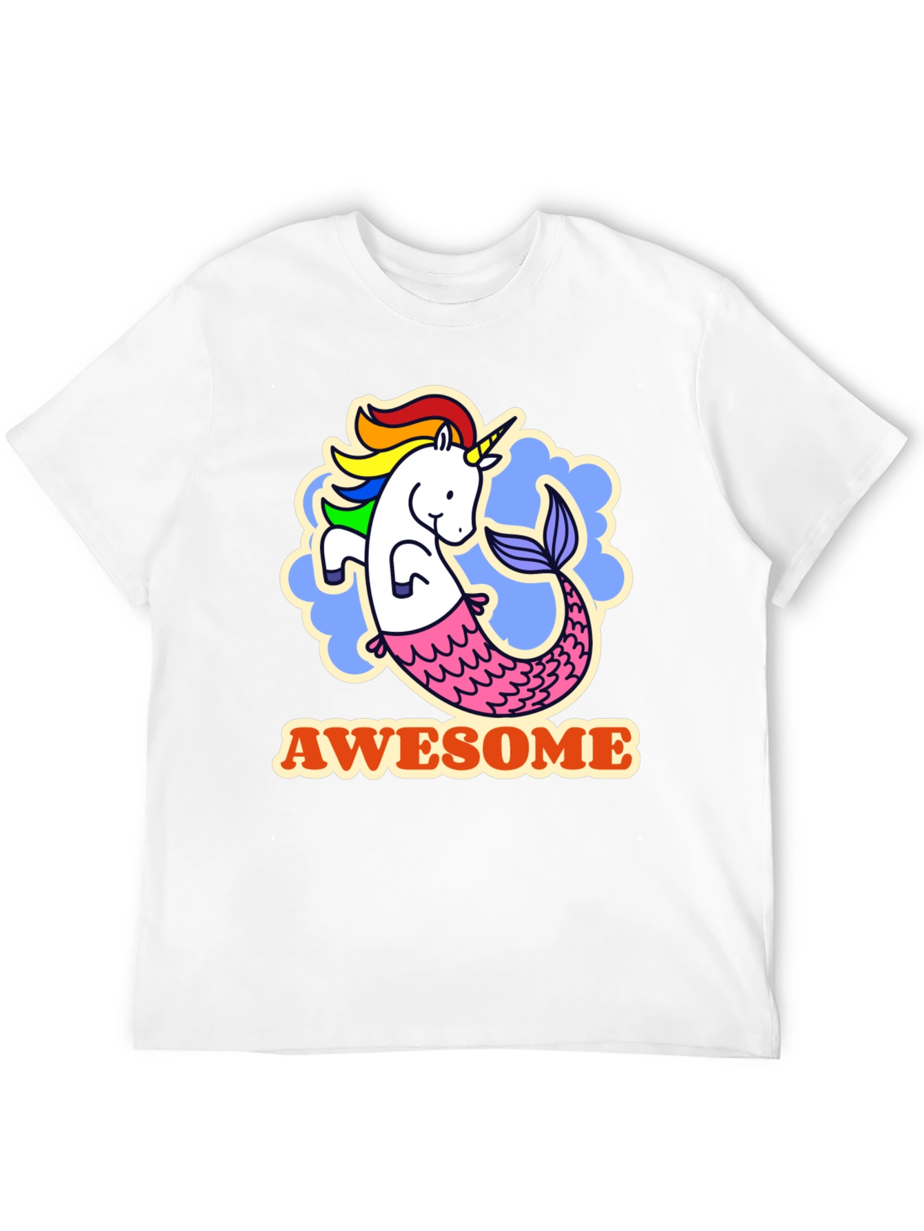 Awesome Unicorn Mermaid Graphic Tee