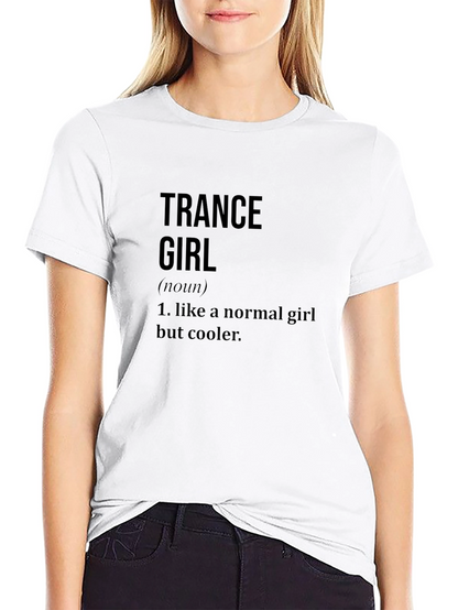 Trance Girl Definition Black T-Shirt