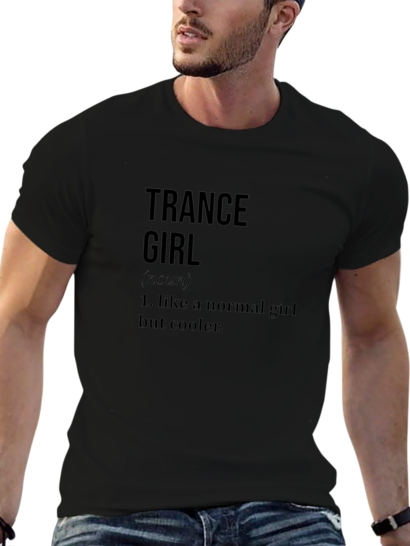 Trance Girl Definition Black T-Shirt