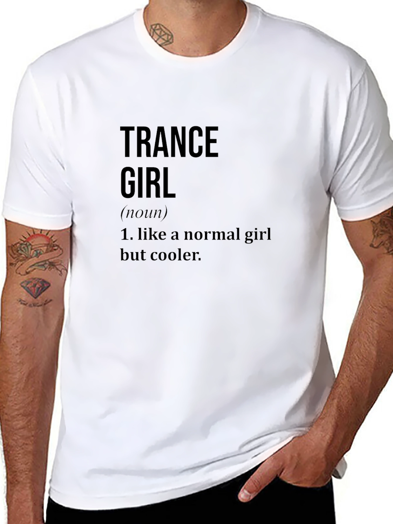 Trance Girl Definition Black T-Shirt