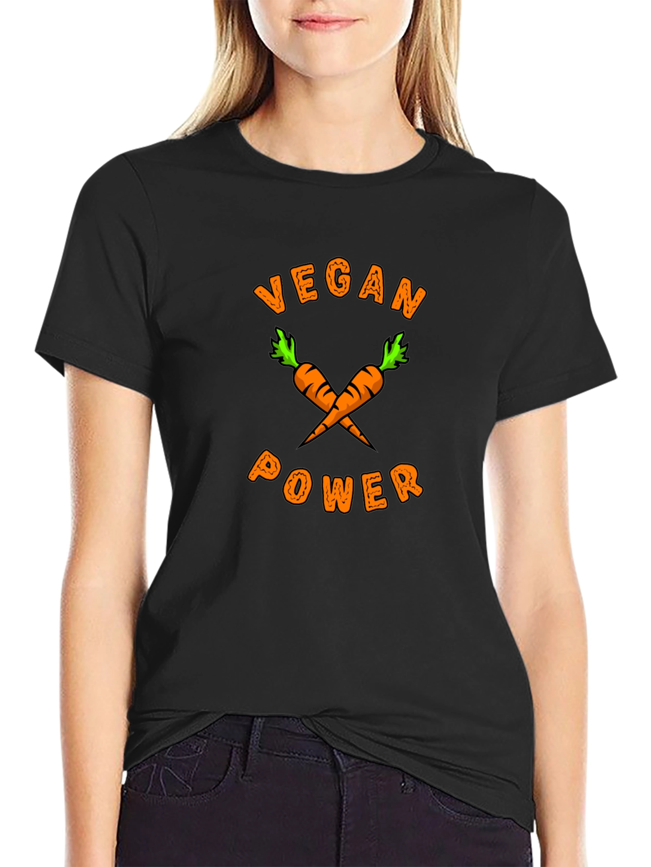 Vegan Power Carrot Graphic Tee