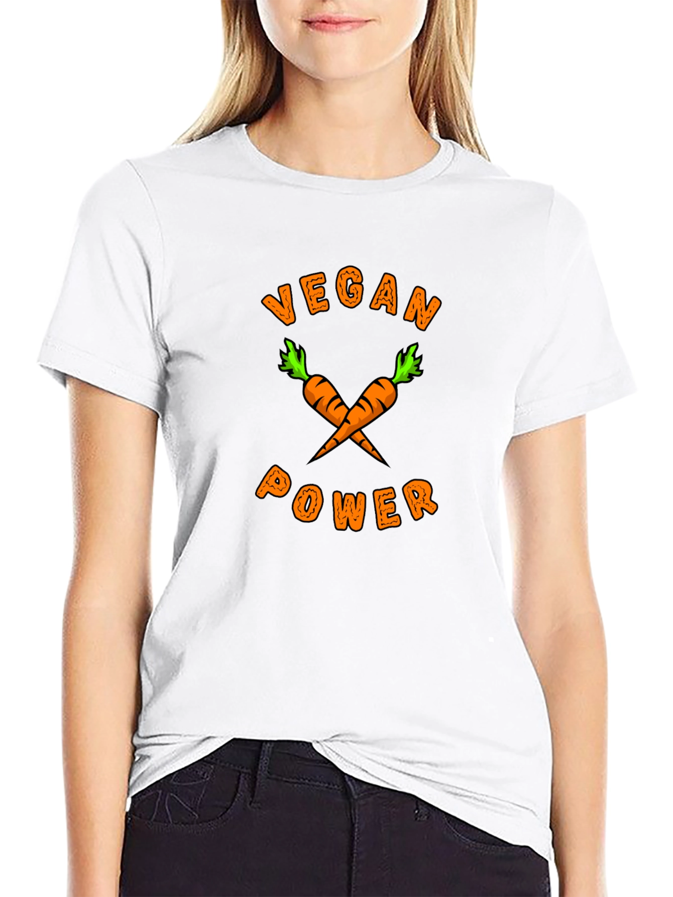 Vegan Power Carrot Graphic Tee