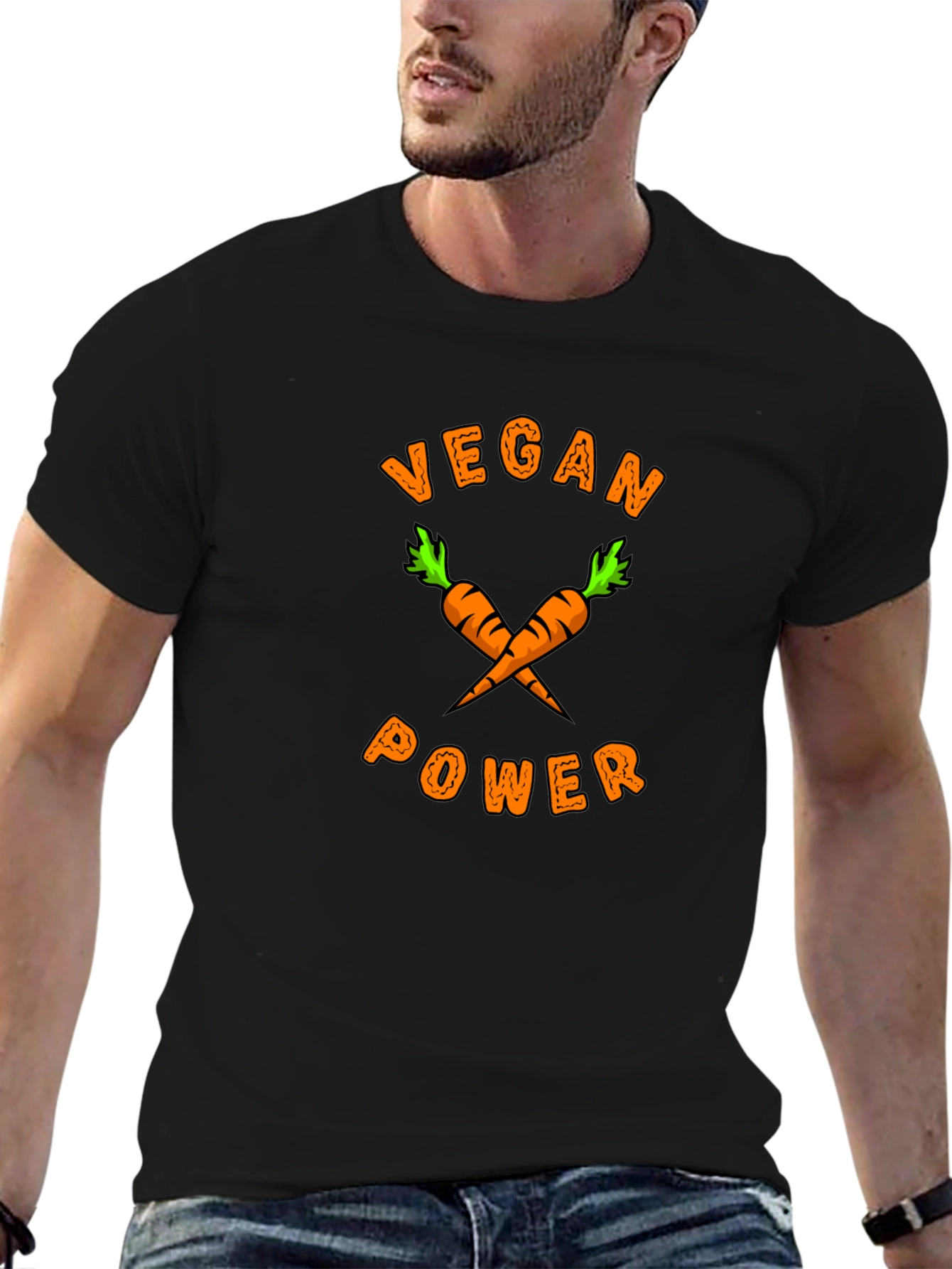 Vegan Power Carrot Graphic Tee