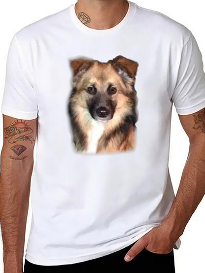 Dog Portrait Black T-Shirt