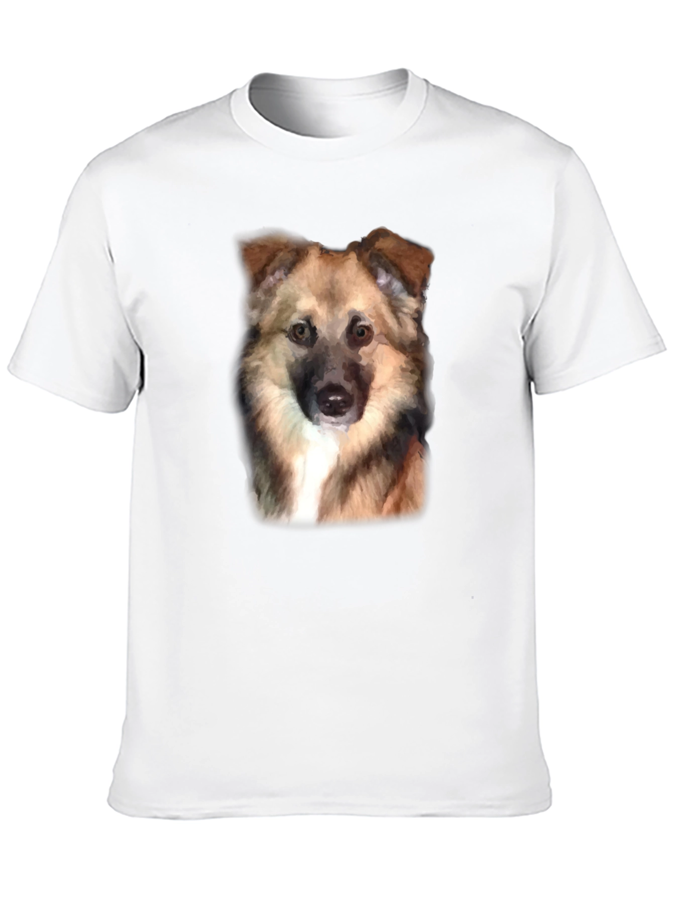 Dog Portrait Black T-Shirt