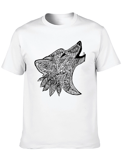 Black Wolf Design Graphic Tee