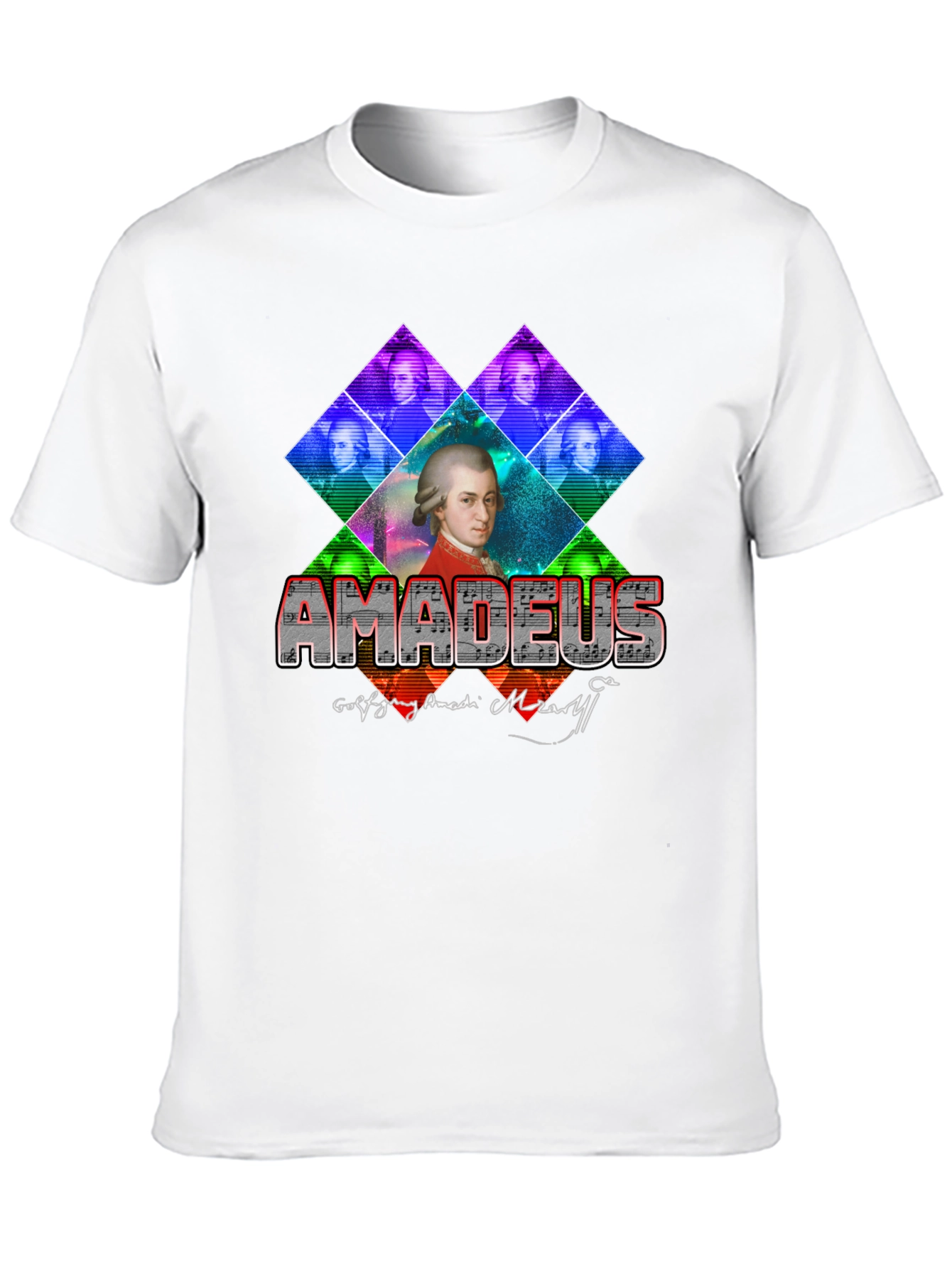 Amadeus Mozart Graphic T-Shirt - Classic Composer Tee