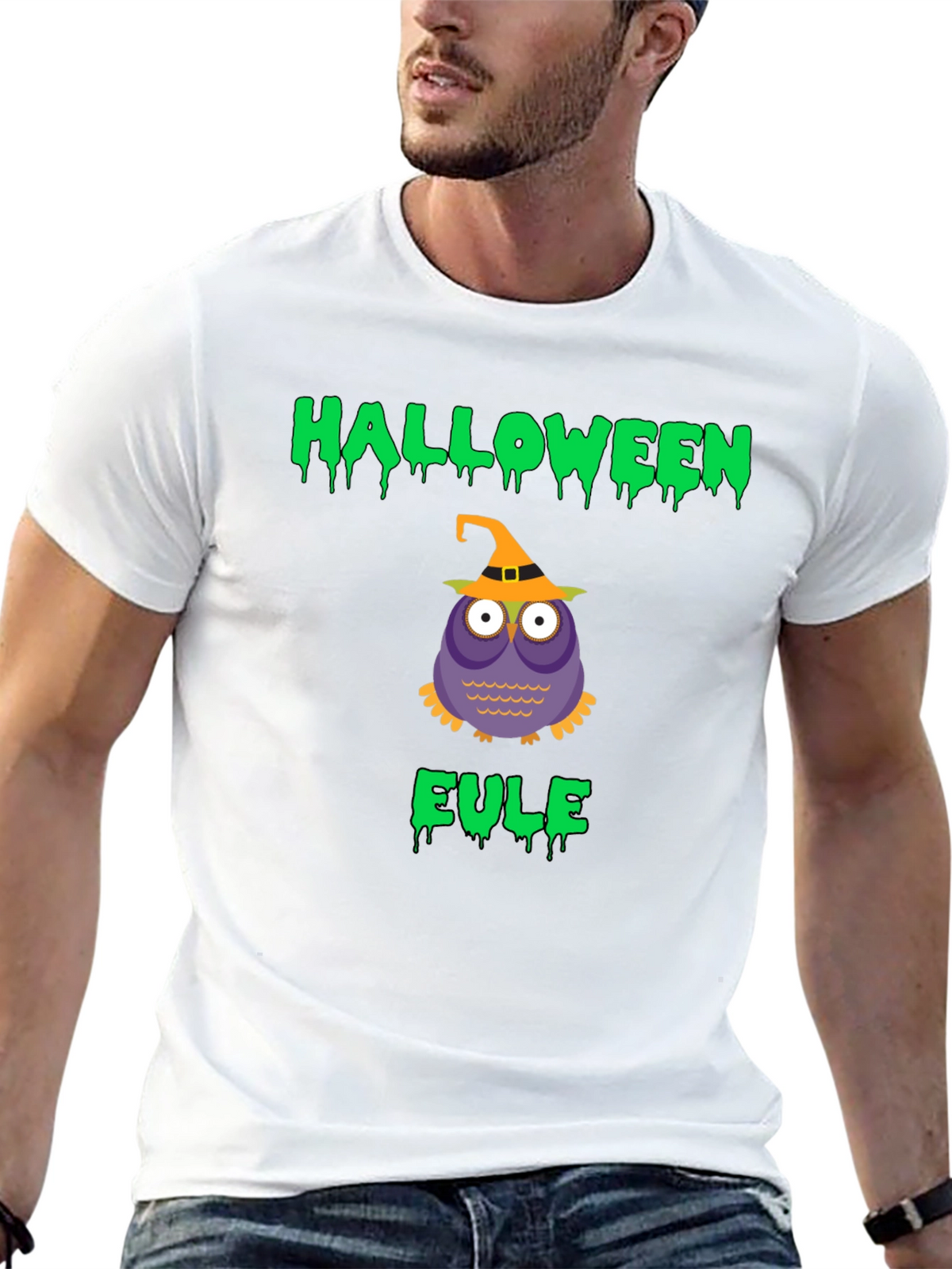 Halloween Eule Owl Graphic T-Shirt