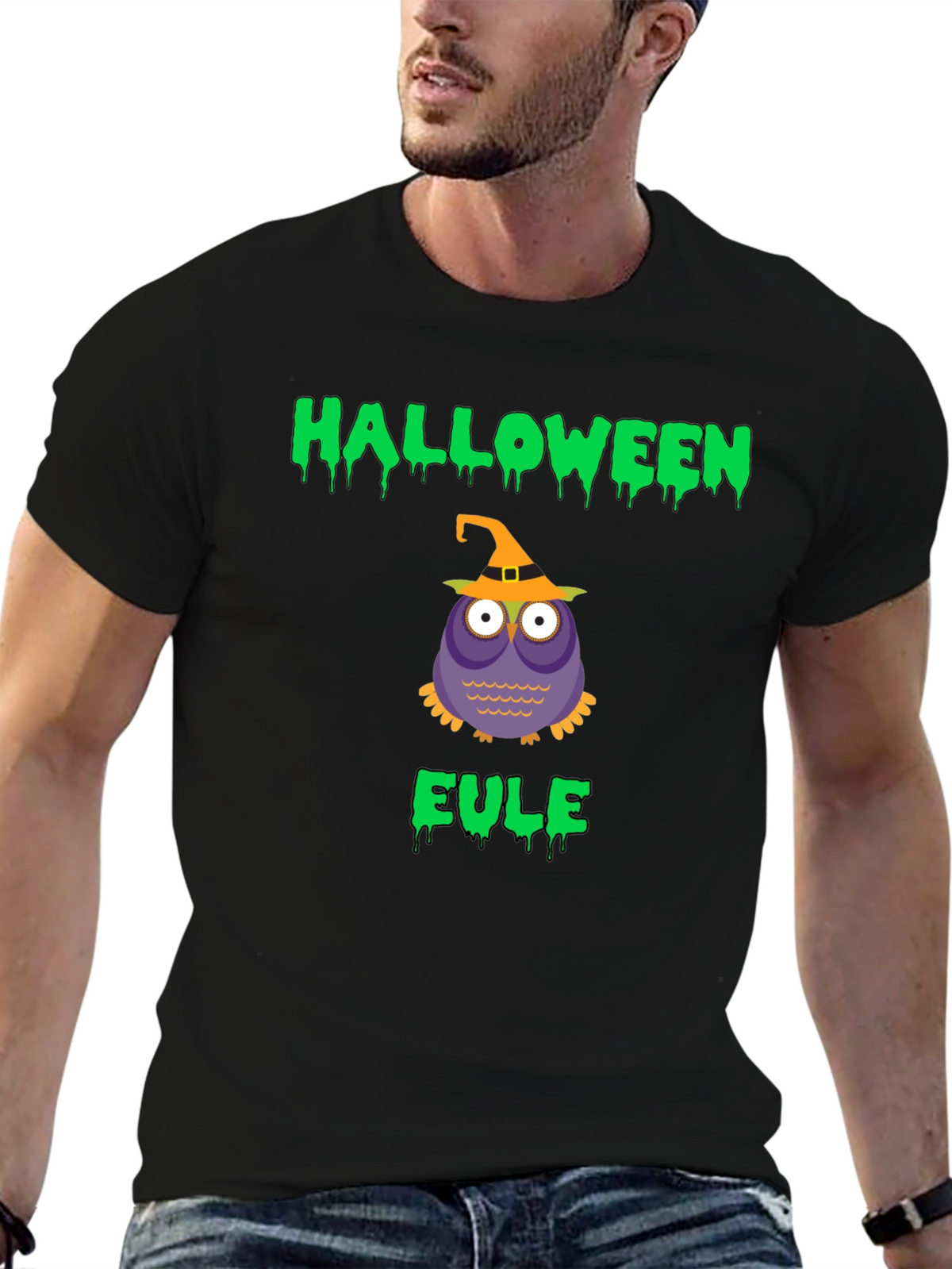 Halloween Eule Owl Graphic T-Shirt