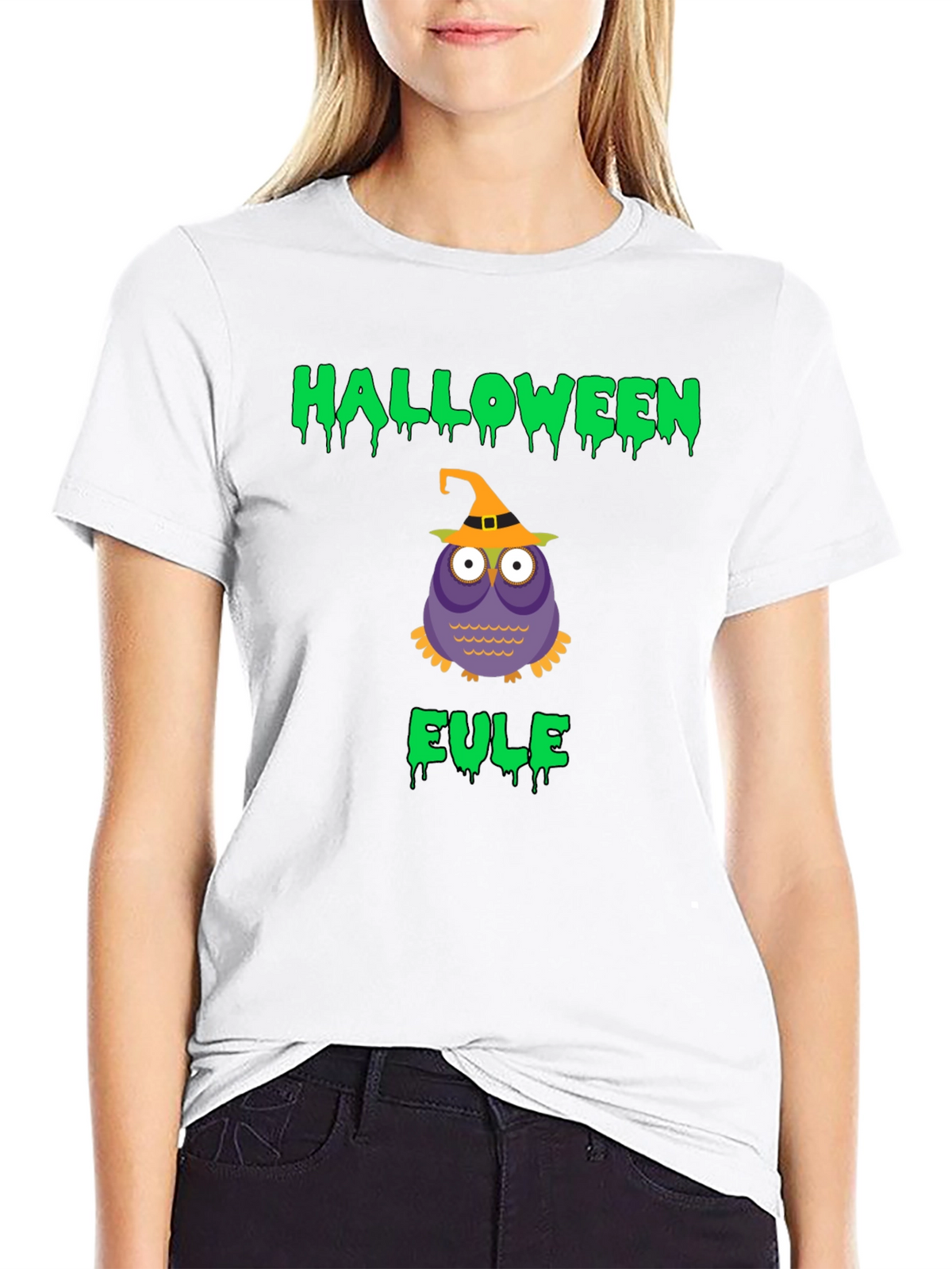 Halloween Eule Owl Graphic T-Shirt
