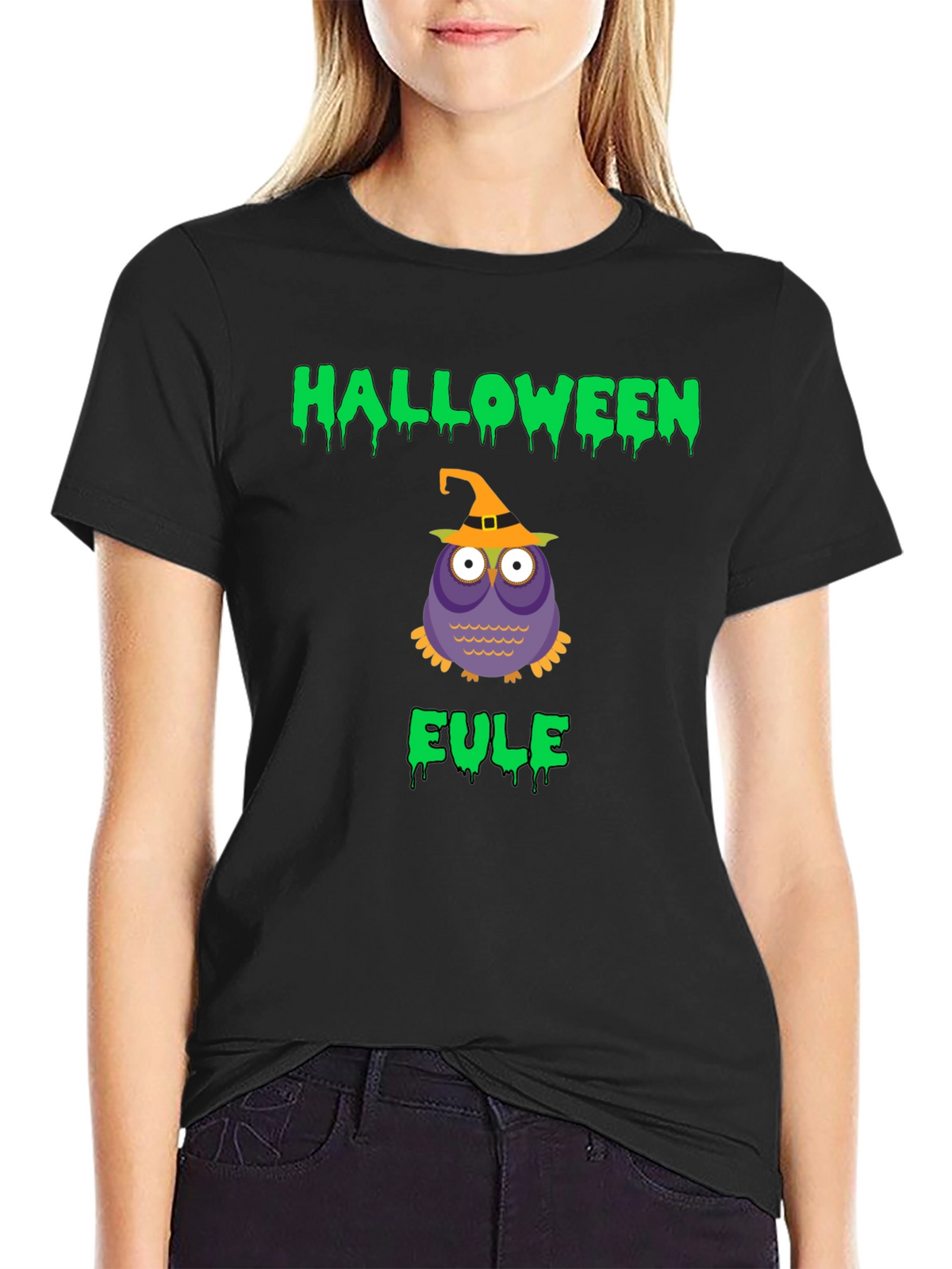 Halloween Eule Owl Graphic T-Shirt