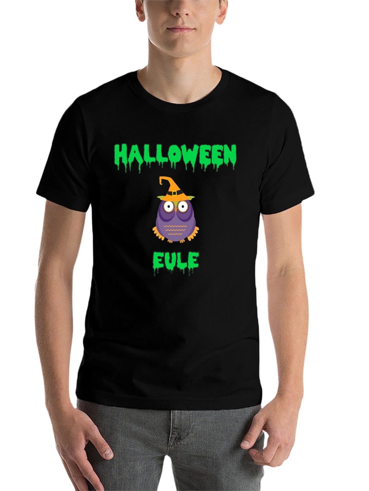 Halloween Eule Owl Graphic T-Shirt