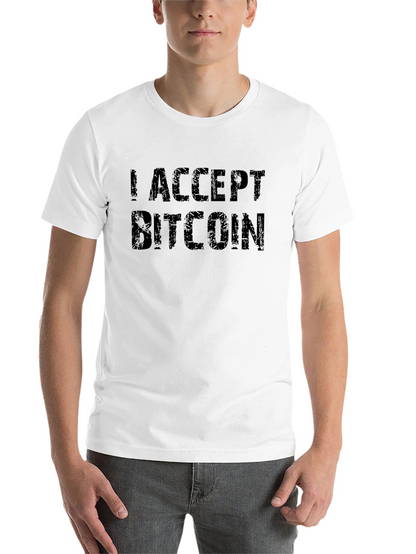 I Accept Bitcoin T-Shirt - Crypto Currency Tee