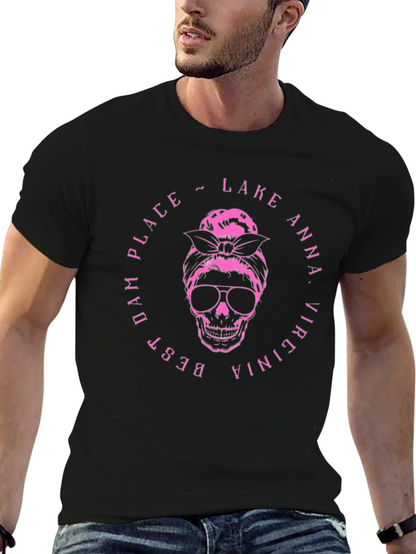 Lake Anna Virginia Skull Graphic T-Shirt