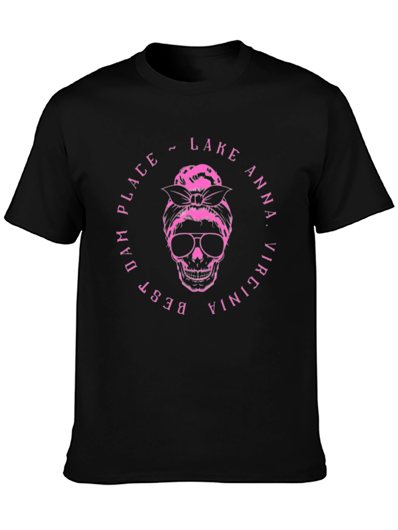 Lake Anna Virginia Skull Graphic T-Shirt