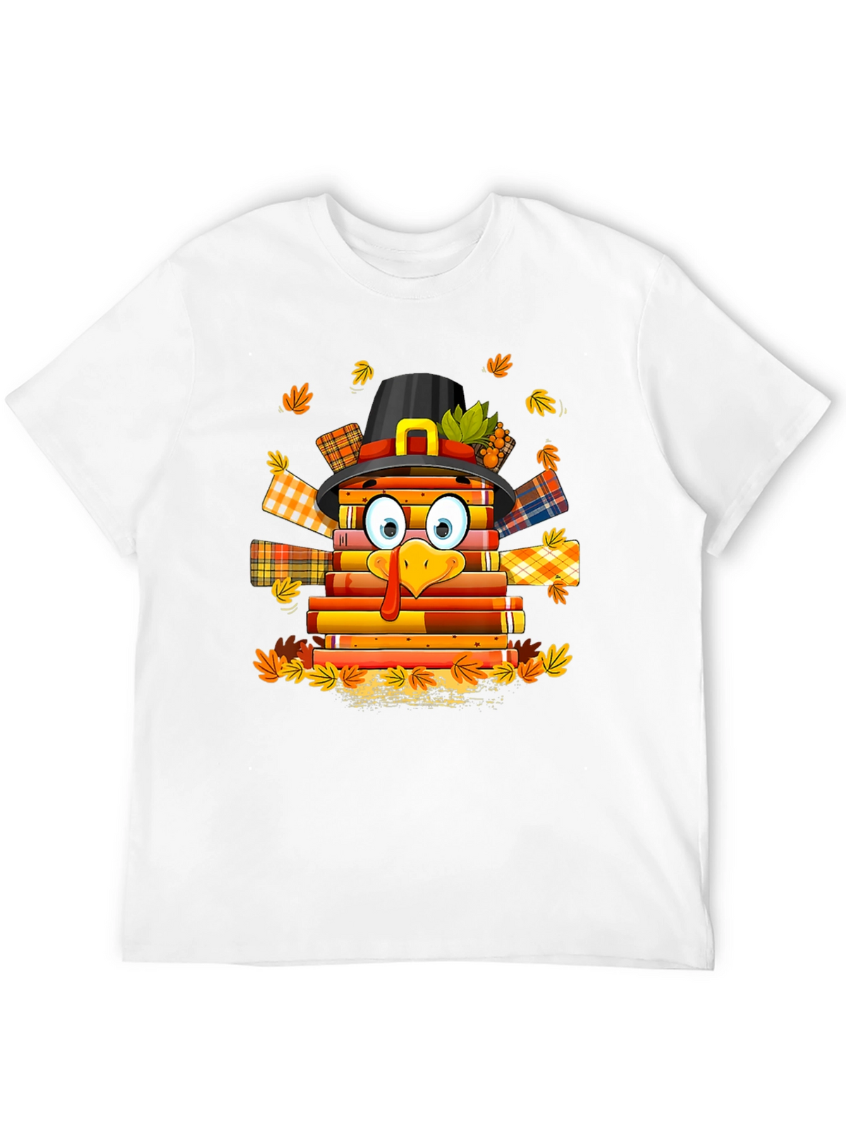Thanksgiving Turkey Book Lover T-Shirt