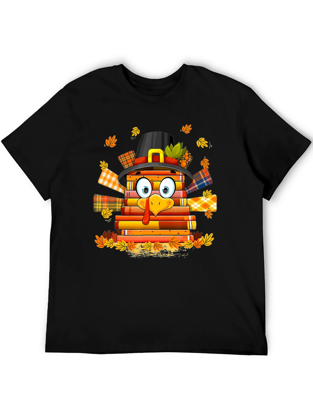 Thanksgiving Turkey Book Lover T-Shirt