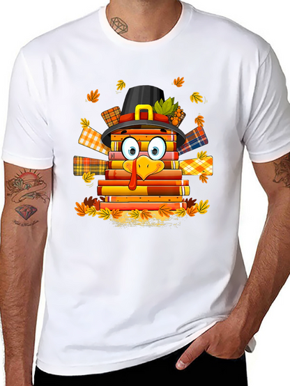 Thanksgiving Turkey Book Lover T-Shirt