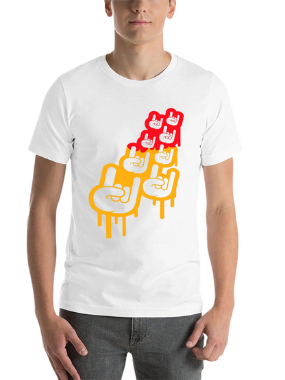 Rock On Graphic Print Mens T-Shirt