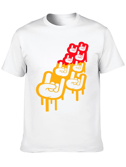 Rock On Graphic Print Mens T-Shirt