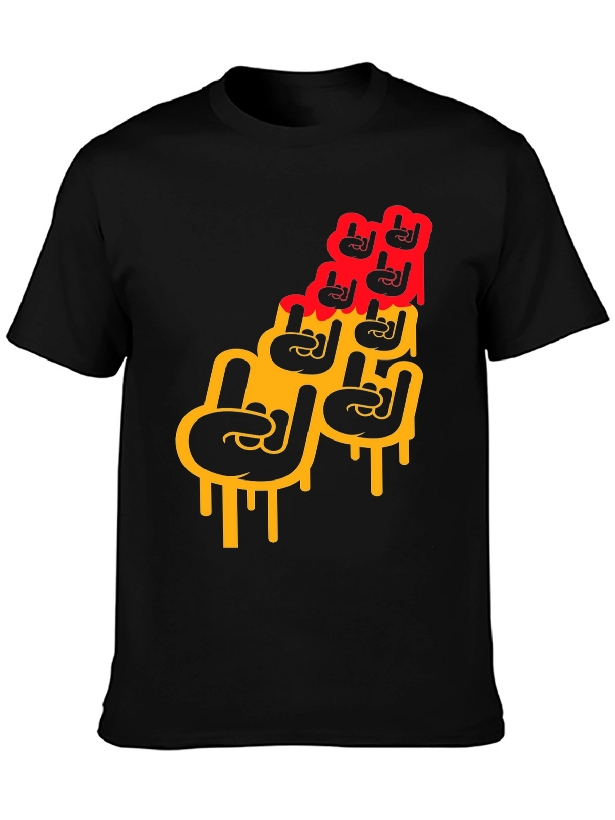 Rock On Graphic Print Mens T-Shirt