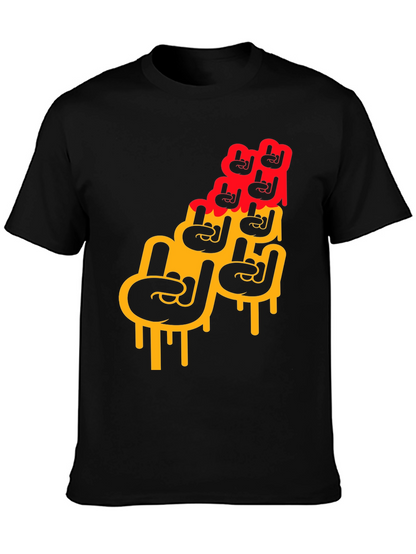 Rock On Graphic Print Mens T-Shirt