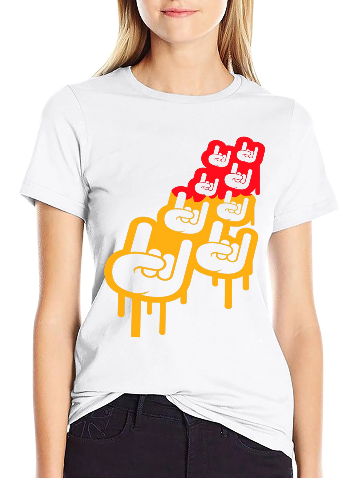 Rock On Graphic Print Mens T-Shirt
