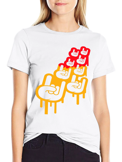 Rock On Graphic Print Mens T-Shirt