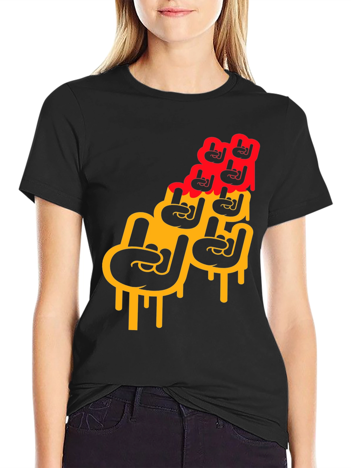 Rock On Graphic Print Mens T-Shirt