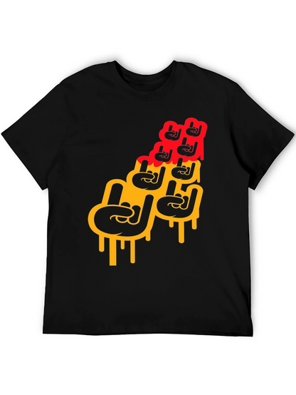 Rock On Graphic Print Mens T-Shirt