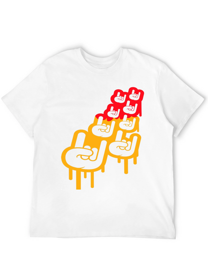 Rock On Graphic Print Mens T-Shirt