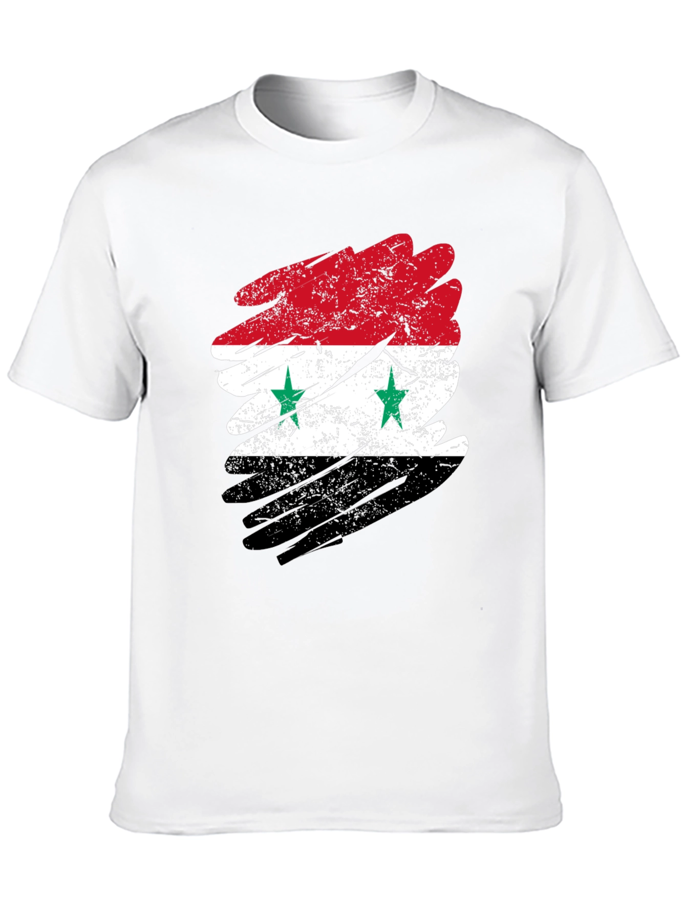 Syria Flag Distressed T-Shirt