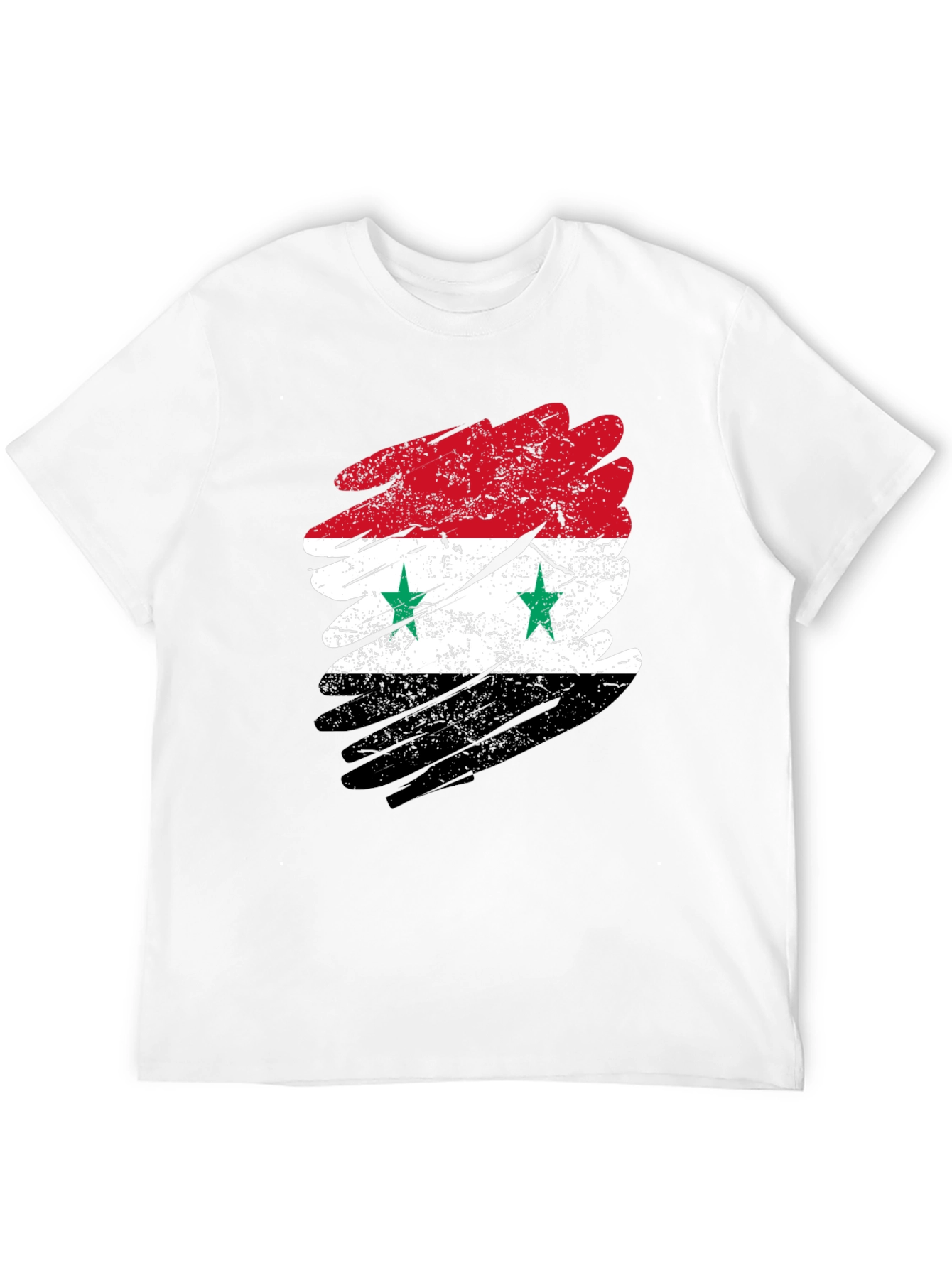 Syria Flag Distressed T-Shirt