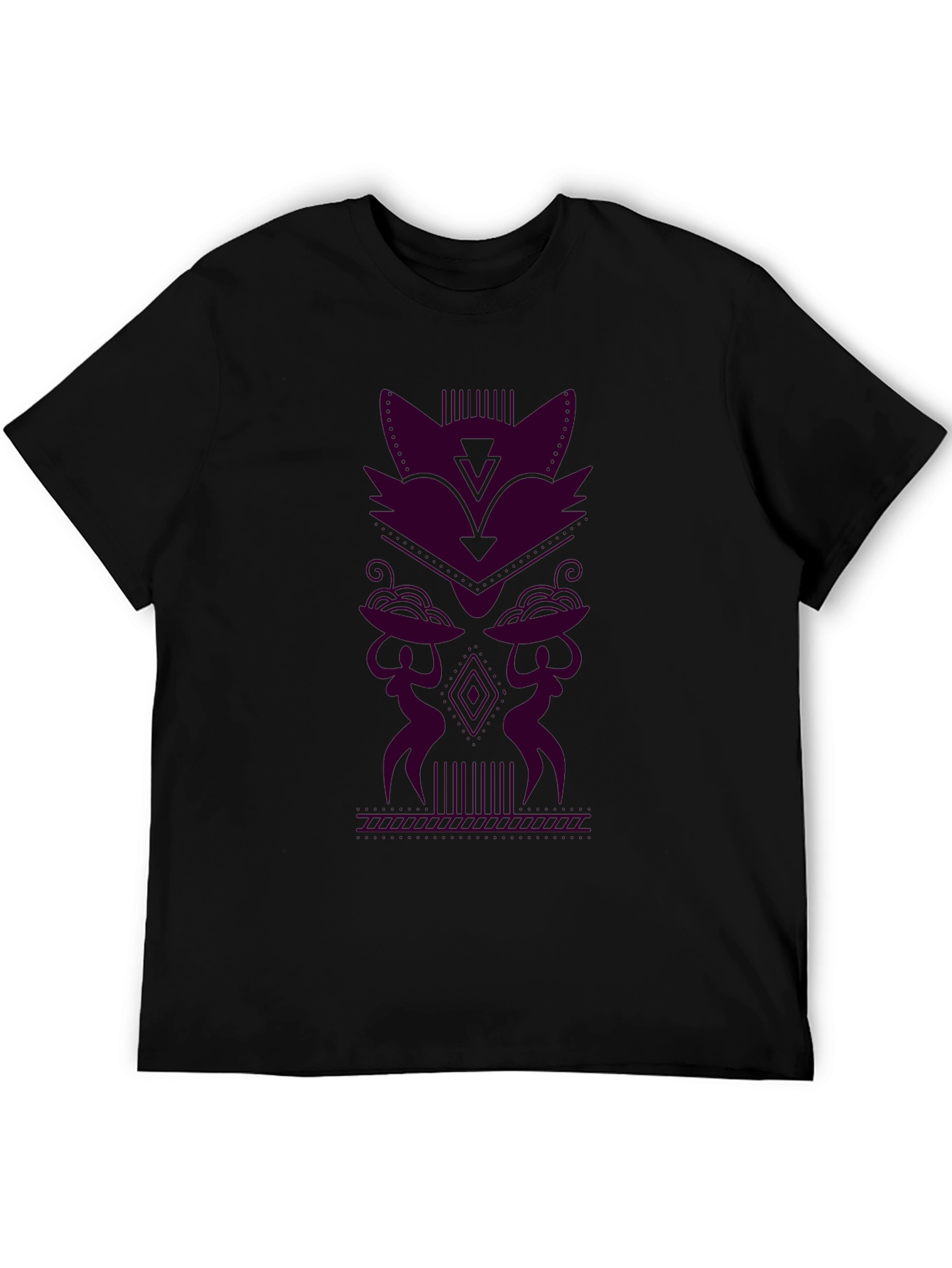 Geometric Tribal Style Graphic Tee