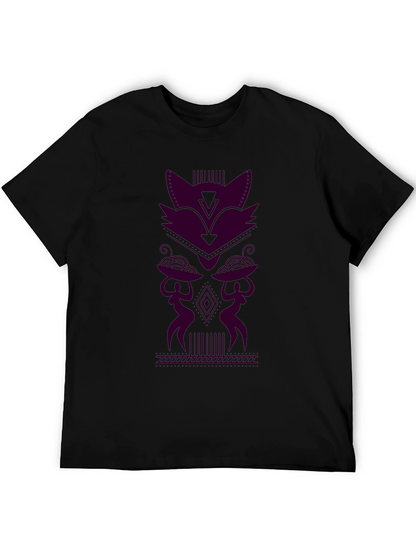 Geometric Tribal Style Graphic Tee