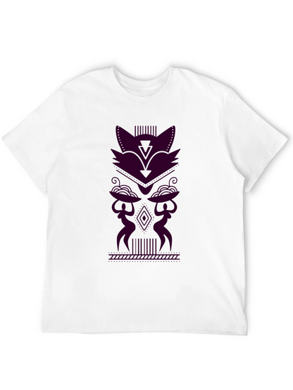 Geometric Tribal Style Graphic Tee
