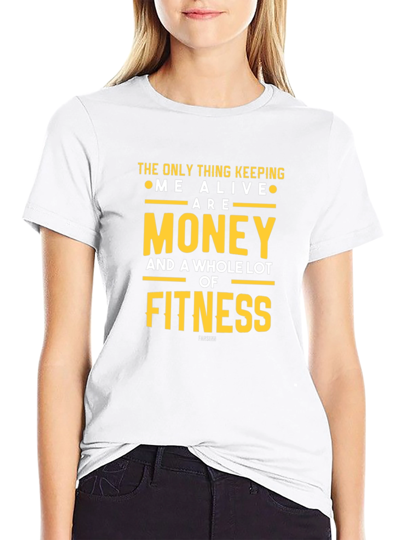 Money & Fitness Graphic T-Shirt - Keep Me Alive!
