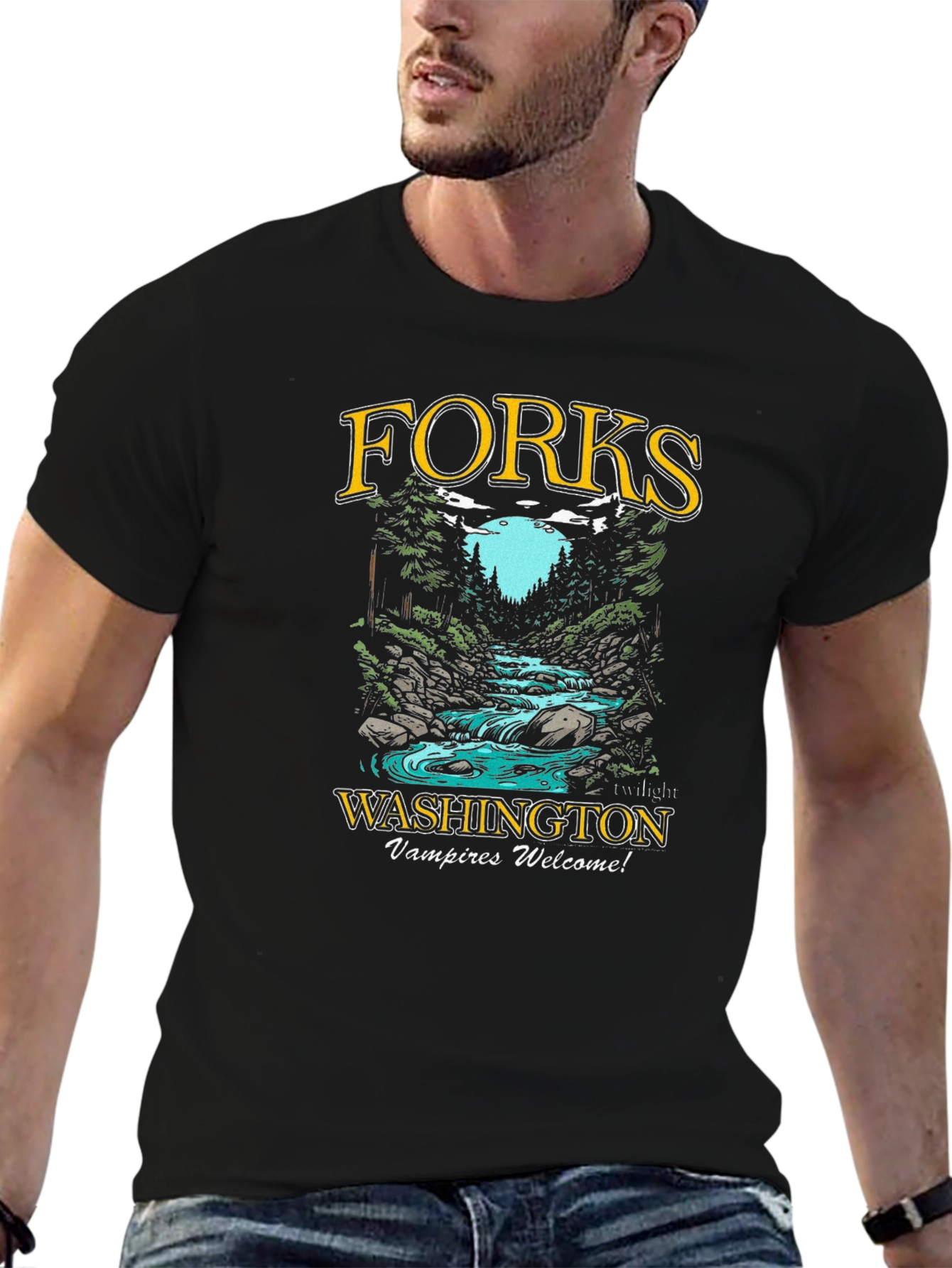 Forks Washington Vampires Welcome T-Shirt